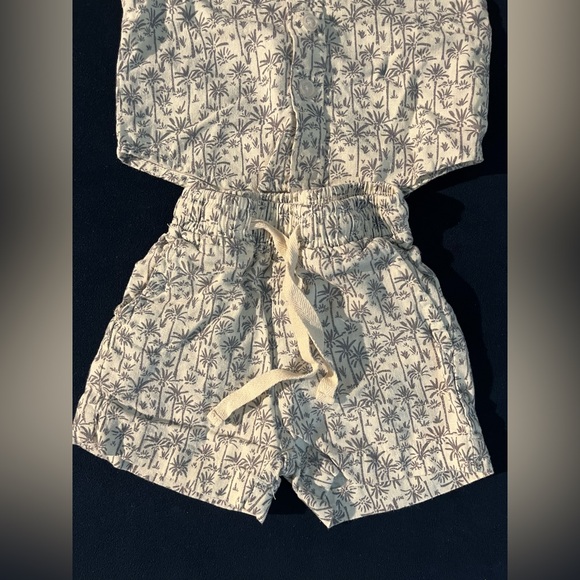 Mebie Baby Palm Tree Linen Cotton Set: 6-12 months - Picture 8 of 9